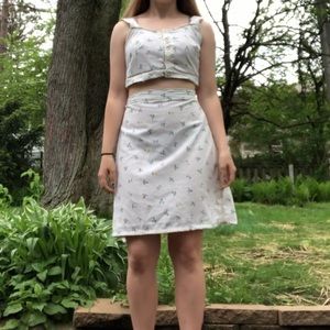 UPCYCLED FLORAL TWO PIECE